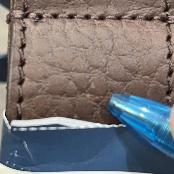 Faded Glory Brown Pebbled Leather Belt With Tag 100% Leather Men Size 50 - Picture 9 of 16